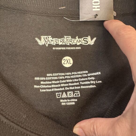 VampireFreaks Plague Doctor Sweatshirt – 2XL – NWT - Picture 9 of 12